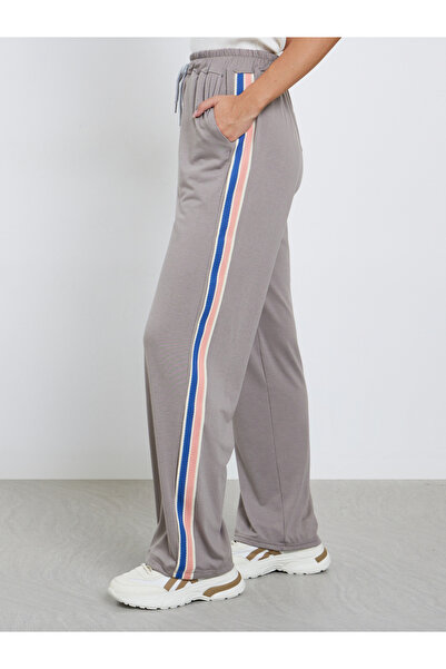Take Two By Styli Side Striped Wide Leg Joggers with Drawstring