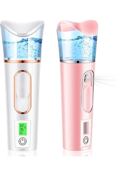 AZONEE بخاخ نانو ميست محمول مع جهاز تحليل البشرة واختبار الرطوبة، بخاخ نانو م...