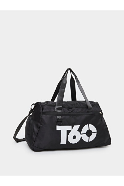 Styli Printed Detail Sports Bag with Double Handles