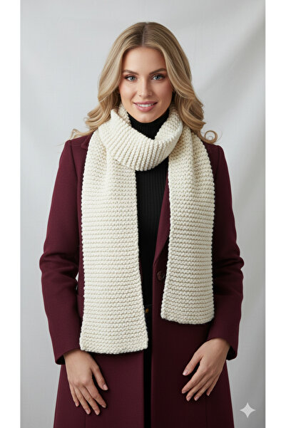 drt tasarım 180 cm White Single Scarf