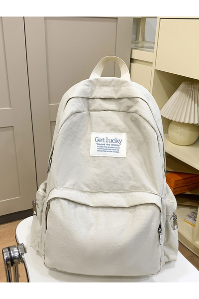 Take Two By Styli Solid Zip Closure Backpack