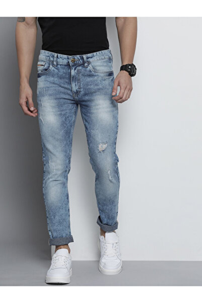 The Indian Garage Co By Styli Men Mid Rise Distressed Jeans