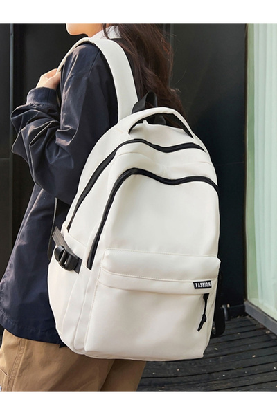Take Two By Styli Solid Zip Closure Backpack