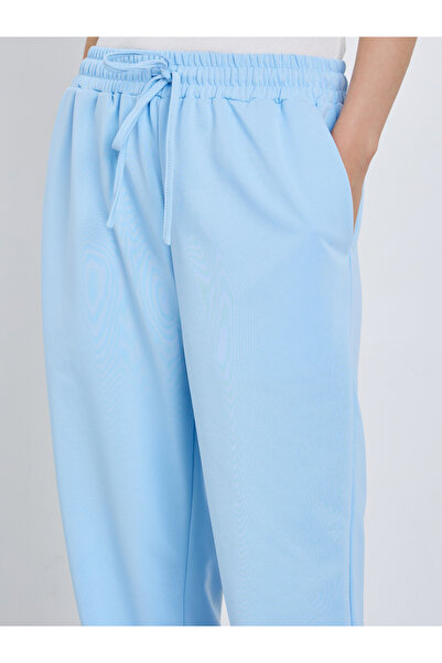 Take Two By Styli Blue Relaxed Fit Cuffed Joggers