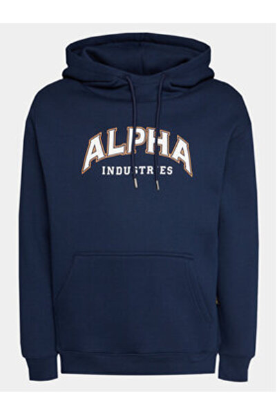 Alpha Industries Ανδρικό Φούτερ 146331 Μπλε σκούρο