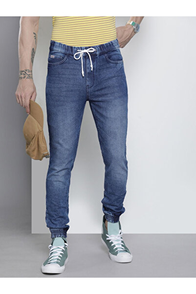 The Indian Garage Co By Styli Men Mid Rise Slim Fit Cuffed Jeans