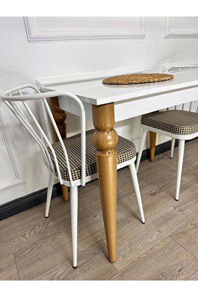 ECCES BB 60 x 90 Mutfak Masası MDF Küçük Mutfak Masası Çalışma Masası Balkon Masası Sabit Masa