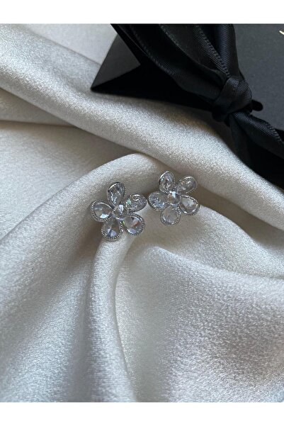 gunessaccessories Çiçek Küpe Silver