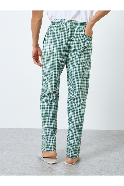 Styli Men Checkered Cotton Pyjama