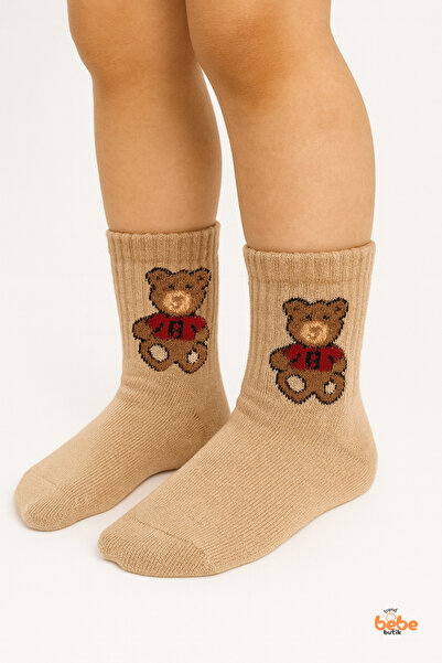 Trend Bebe Butik Чорапи с мечешки мотиви за момичета и момчета, възраст 2-9 г...