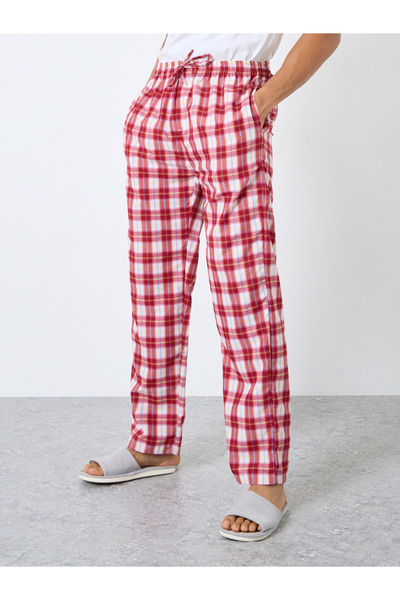 Styli Men Checkered Cotton Pyjama