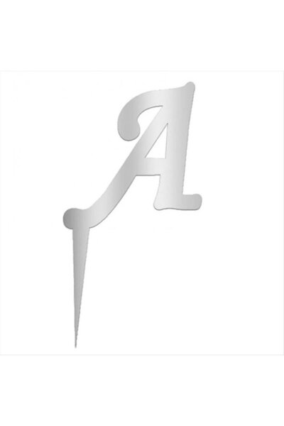 GeeS Global Silver colored letter cake and cupcake plexiglass