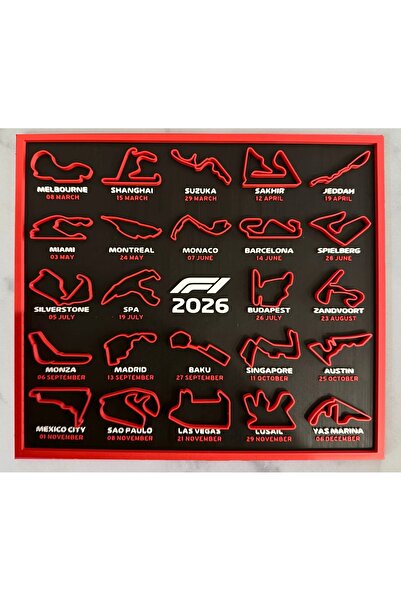 Vaggolab Formula 1 F1 2026 Pist Ve tarih Takvim