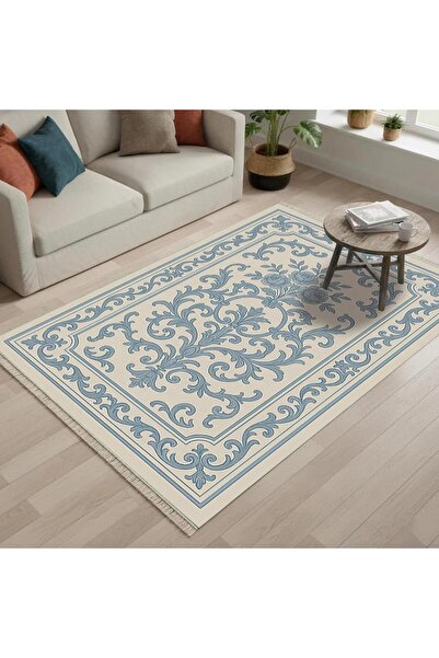 Markaev Fransız Gülü Vintage Dokuma Taban Halı 388 YNG