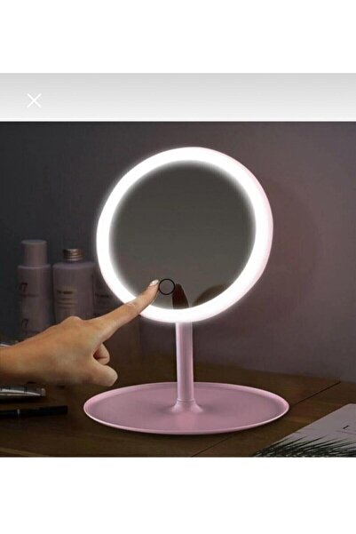 MEYA PİNE Led Işıklı Usb Şarjlı Dikdörtgen Masa Üstü Makyaj Aynası Makyaj Ayn...