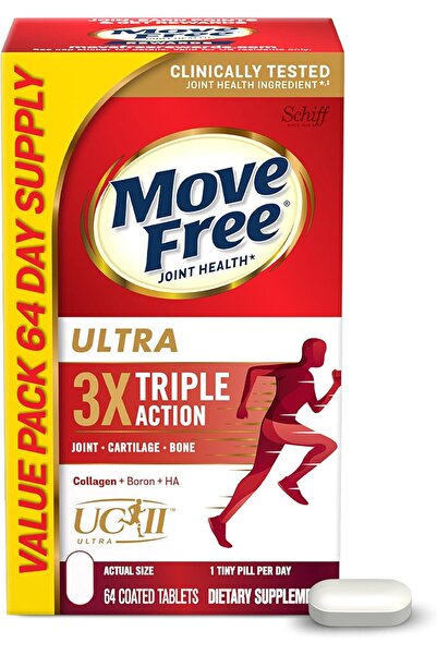 move free مكمل غذائي ثلاثي المفعول لدعم المفاصل يحتوي على الكولاجين من النوع ...