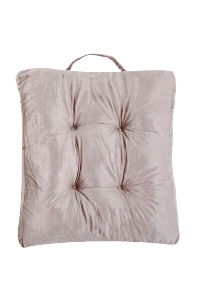 Silver Star Pernă de podea catifea bej șampanie 60 x 60 cm