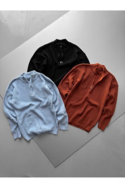 YONEZ MODA 3-пакетний чоловічий светр з напівзастібкою