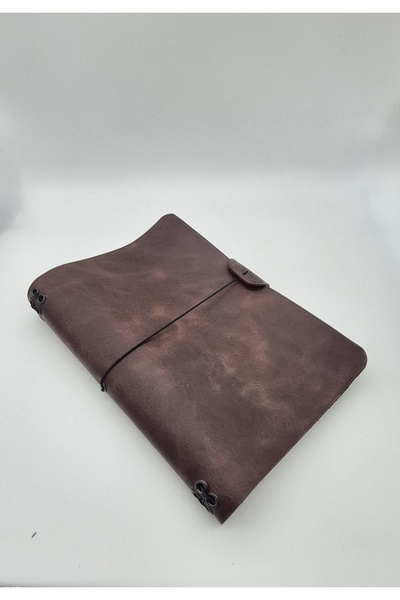 GALANDE Hakiki Deri A5 Defter Kılıfı/Travel Model /Kişiselleştirilebilir