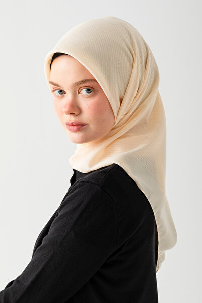 T Crazy Cotton Jacquard Patterned Series Scarf, Trend Scarf, Does Not Show Inside, Stylish Design 100X100 Cotton Scarf