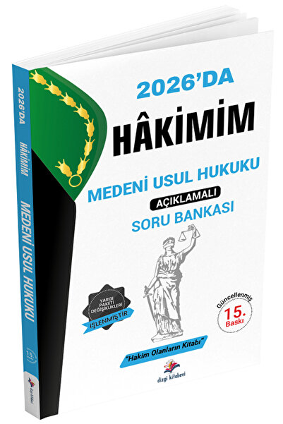 Dizgi Kitap 2026 Hakimlik Hakimim Medeni Usul Hukuku Soru Bankası - Serhat Güven