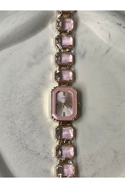 G Sport POLO ساعة يد نسائية من الحجر الوردي – تصميم أنيق لسوار المعصم