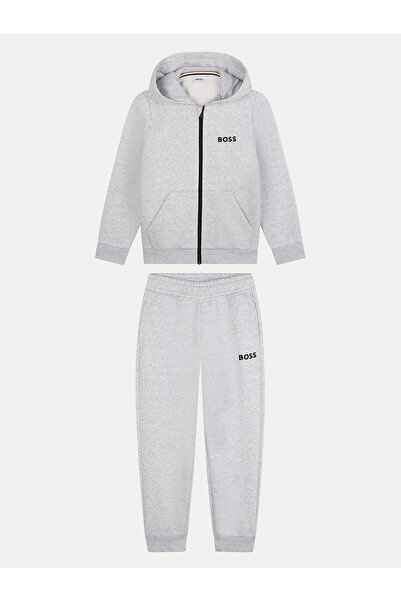 BOSS Φόρμα για αγόρια J51136 Γκρι