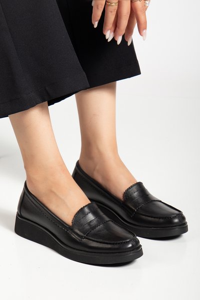 Elile Shoes Genuine Leather Comfort Women's Shoes from Size 36 to Size 41-42
