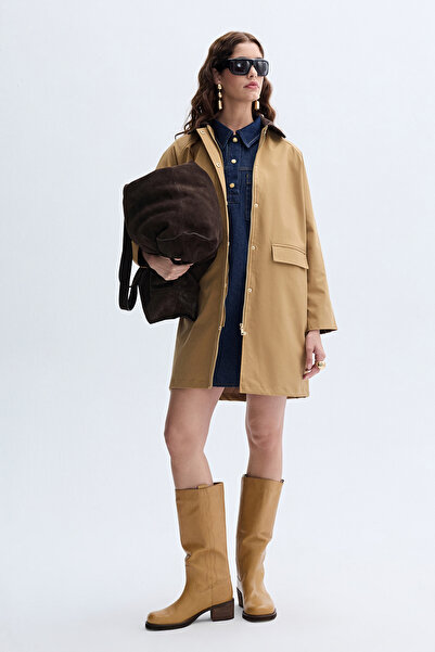 Mudo Velvet Collar Parka with Pockets