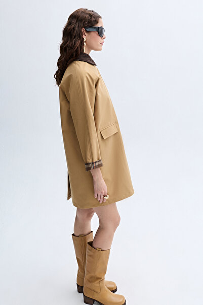 Mudo Velvet Collar Parka with Pockets