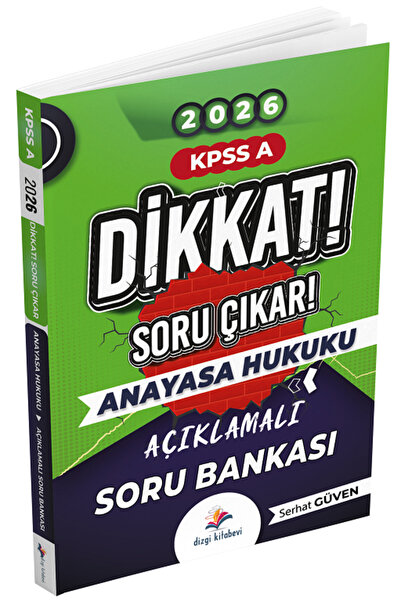 Dizgi Kitap 2026 KPSS A Grubu Anayasa Hukuku Dikkat Soru Çıkar Soru Bankası -...