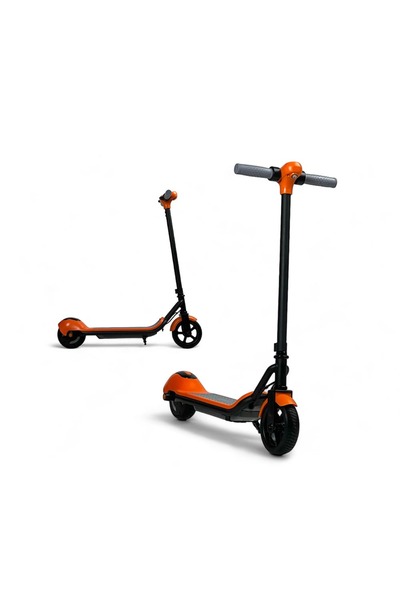 ALBADER سكوتر كهربائي صغير للأطفال، سكوتر بقاعدة مضاءة، قابل للركوب بمحرك 24 فولت قابل لإعادة الشحن