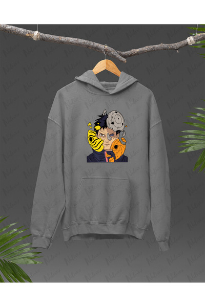 Nulivez هوديي كبير الحجم للجنسين مطبوع بتصميم أنيمي ناروتو، عالي الجودة