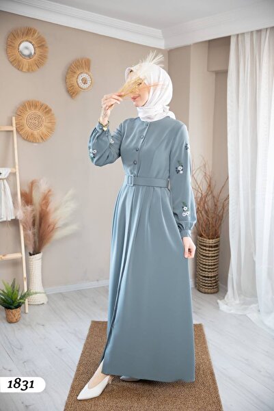 Hejab Fashion Dress Crystal Crepe Turkish 210