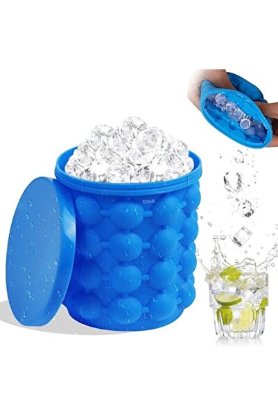 EDAR Recipient 2 in 1 EDAR, Forma De Gheata Si Racitor Bauturi, Economisire Spatiu, 120 Cuburi, Silicon F