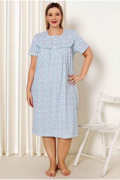 Star Fashion Women's short-sleeved nightgown