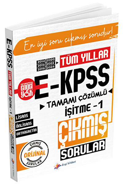 Dizgi Kitap 2026 EKPSS İşitme-1 Çıkmış Sorular Tüm Yıllar Çözümlü