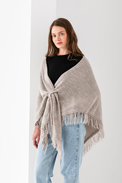 Cebe Triangle Flat Tassel Shoulder Shawl – Women's Shawl & Elegant Shoulder Accessory