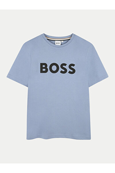 BOSS Μπλούζα για αγόρια J51204 Μπλε