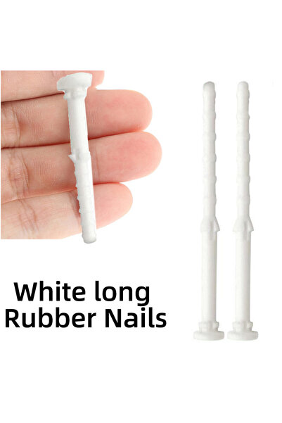 Choice3 40PCS long screw White TEUCER 20/40Pcs Screw Rivet Fan Noise Absorbti...