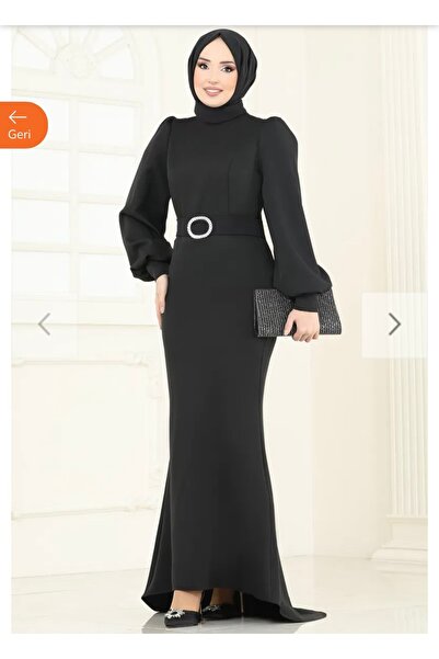 VAIMONI MODA Balon Kollu Balık Abiye Elbise 0402ALG474-MS