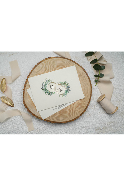 ERDEM DAVETİYE Düğün Davetiyesi / Nişan Davetiyesi / Nikah Davetiyesi / (50 Adet) Baskı Hariç Davetiye 9293