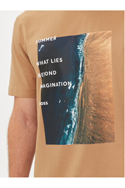 BOSS Ανδρικό T-Shirt 50512132 Μπεζ