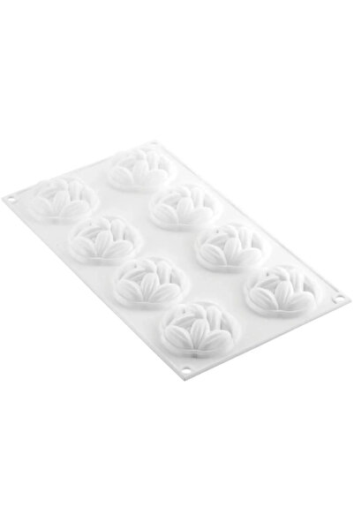 silikomart Forma din silicon 3D pentru monoportii, boabe de Cocoa 35, 8 cavitati, 35ml, Ø 60 x 20 mm