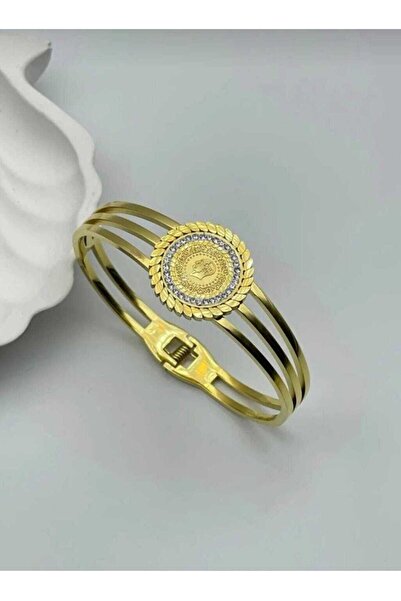 bies butik Çeyrek Motifli Kaburga Çelik Kelepçe