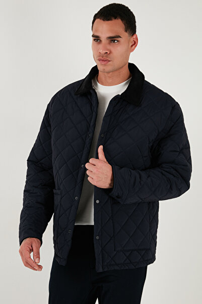 Buratti Καπιτονέ Παλτό Regular Fit με βελούδινη λεπτομέρεια Ανδρικό ΠΑΛΤΟ 497LEROY