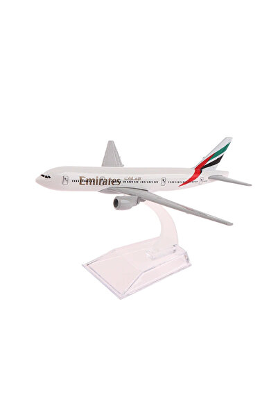 OEM Модел на самолет Boeing B777 на Emirates, метален, 16 см, мащаб 1:400
