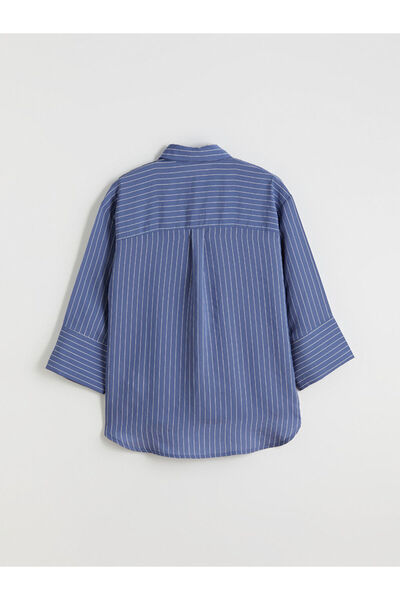 LC Waikiki Çizgili Oversize Kadın Gömlek