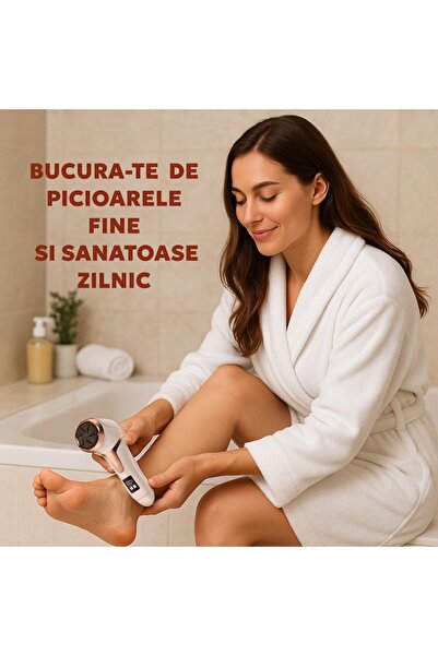 Seve Shop Electric Heel and Foot File, SeveShop®, Digital Display, 1200 mAh Rechargeable Battery, Waterproof,