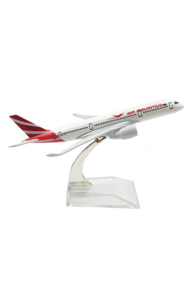 OEM Model de avion Air Mauritius Airbus A350, metal, 16 cm, scară 1:400